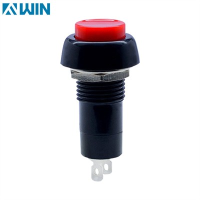 Two Pin 12mm Red Push Button Switch