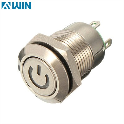 12MM Metal Power Push Button Switch