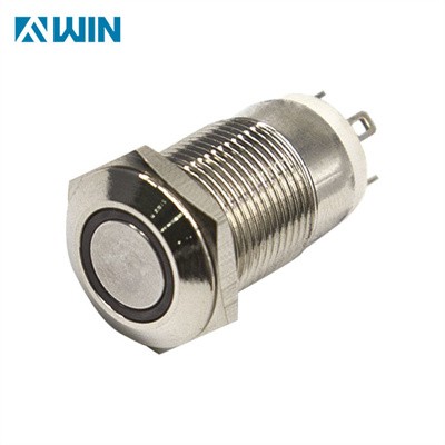 12mm Metal Latched Push Button Switch