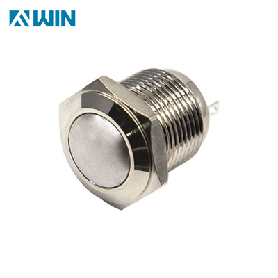 16mm Metal Flat Head Push Button