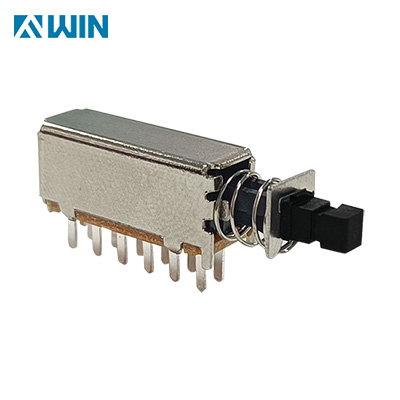 12 Pin Latching Right-angle Push Switch