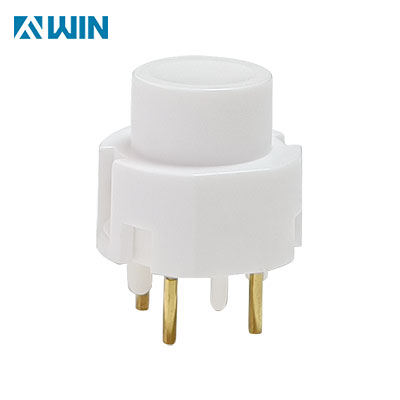 White Round PCB Key Switch SPST