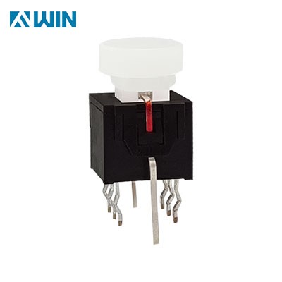 Latched LED Tactile Switch With Round Cap