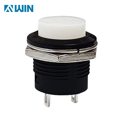 Round White 16mm Push-button switch