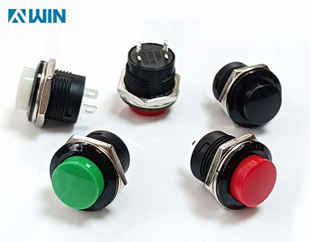 16mm Thread SPST Momentary Push Button Switch