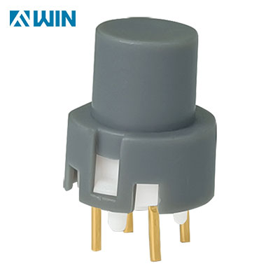 PCB Mount SPST Momentary Tactile Switch Gray