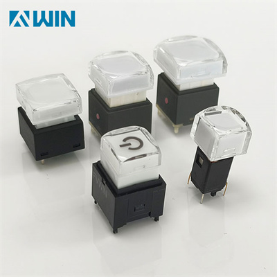 Miniature illuminated push button switch