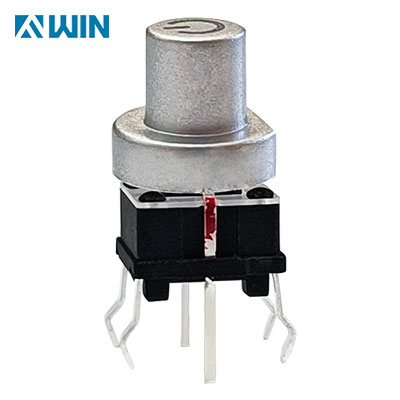 Illuminated Tact Switch With Red LED