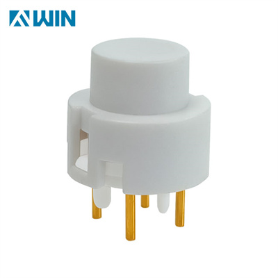 White Round PCB Key Switch SPST