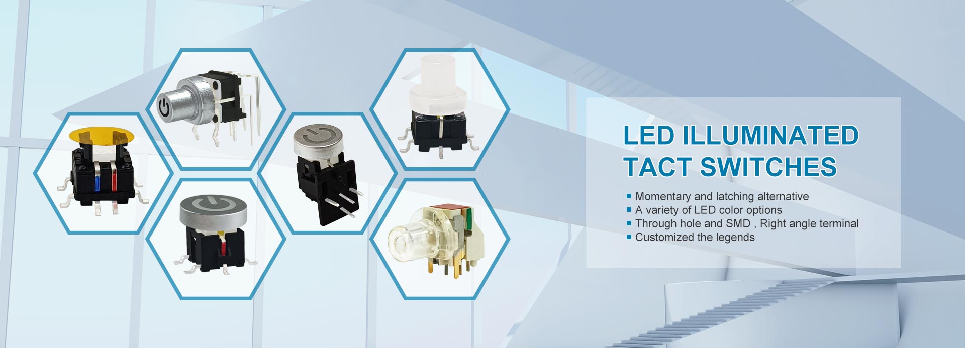 led illuminated tact switches