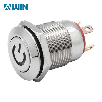 12MM Metal Power Push Button Switch