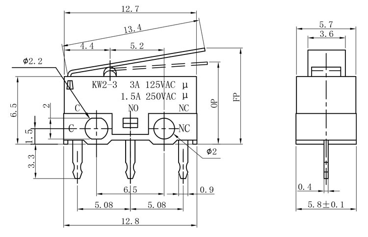 Micro limit switch DIP 1A 125Vac micro switc.jpg