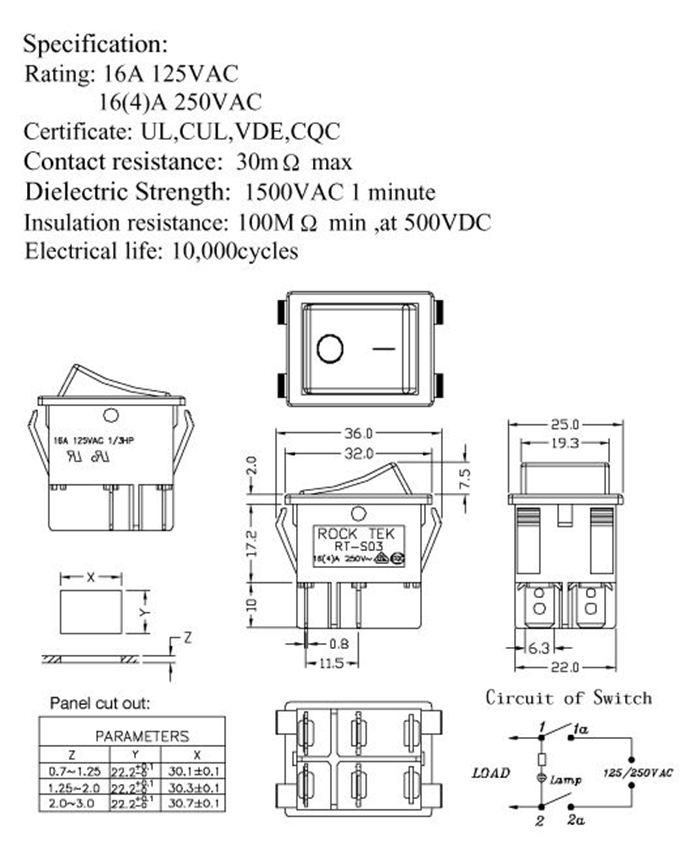 3 Position Rocker Switch(图1)